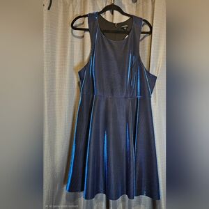 Torrid Black Dress with Blue Highlights